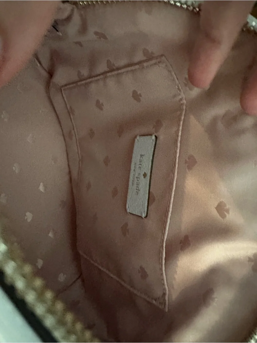 Kate Spade Cream Woven Crossbody Bag
